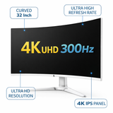 WhiteNova CurveX 32" 4K IPS Gaming Monitor